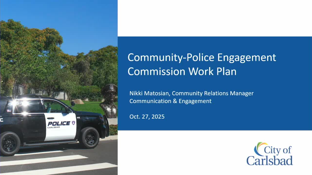 Carlsbad police-community commission trims proposed meeting schedule, keeps training and outreach goals