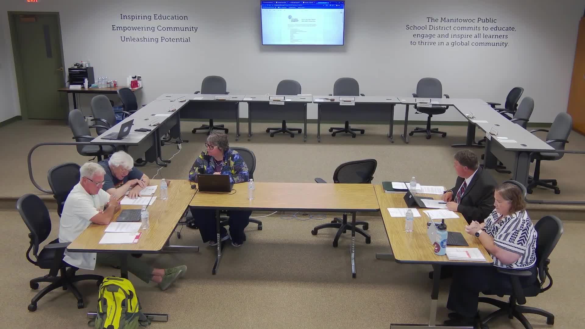 Board adopts superintendent-evaluation timeline and approves policy updates