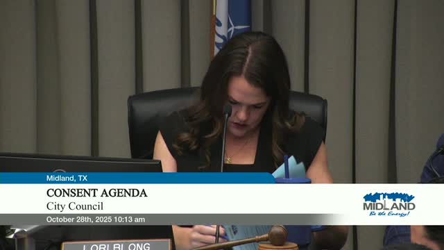 Votes at a glance: Midland City Council, Oct. 28