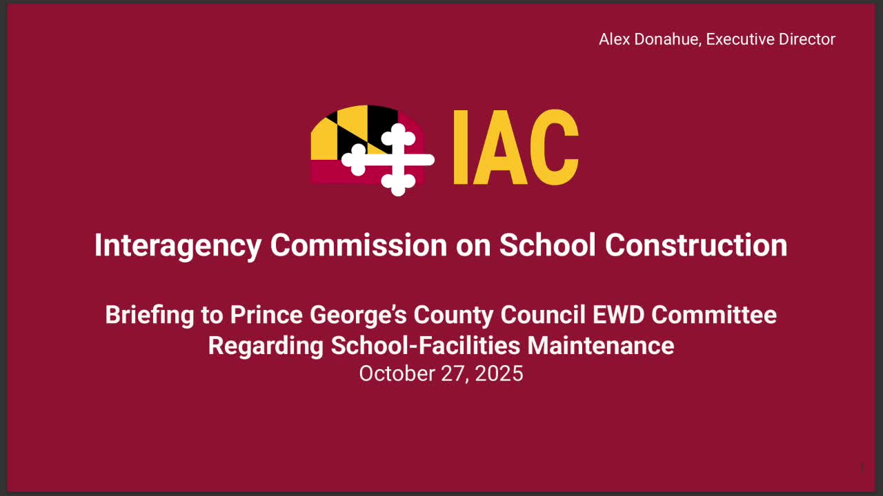 State assessment finds Prince George’s schools’ maintenance "not adequate," recommends CMMS and preventive maintenance