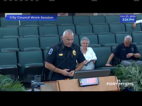 Fort Myers council asks staff to solicit presentations on school speed‑zone and red‑light camera programs