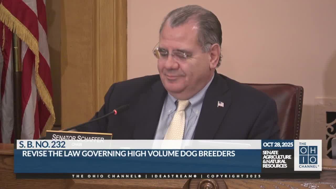 Sponsor says Senate Bill 232 will tighten rules for high-volume dog breeders