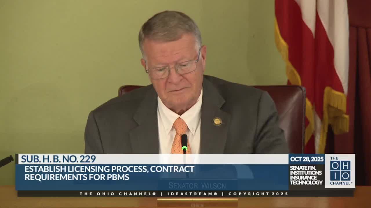 Sponsor says PBM licensing, disclosure bill will shed light on drug pricing; committee holds first hearing