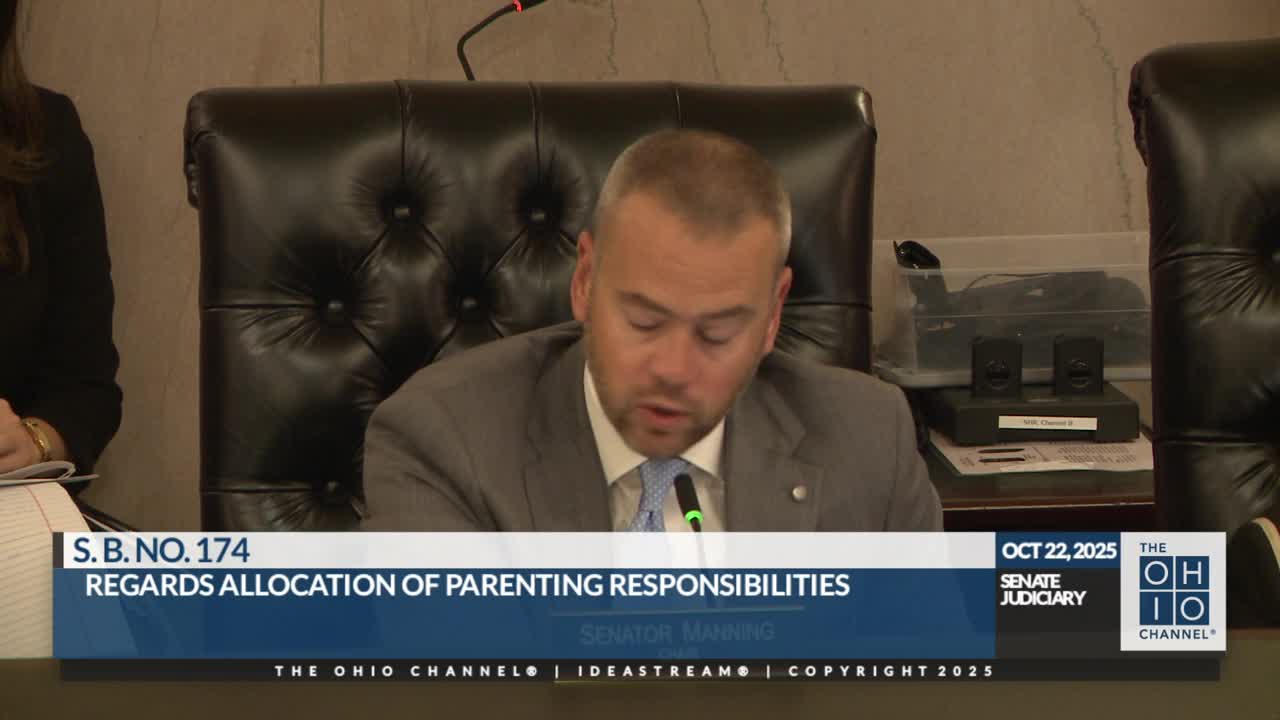 Senate adopts comprehensive amendment to Senate Bill 174 to clarify parenting-time findings and procedures