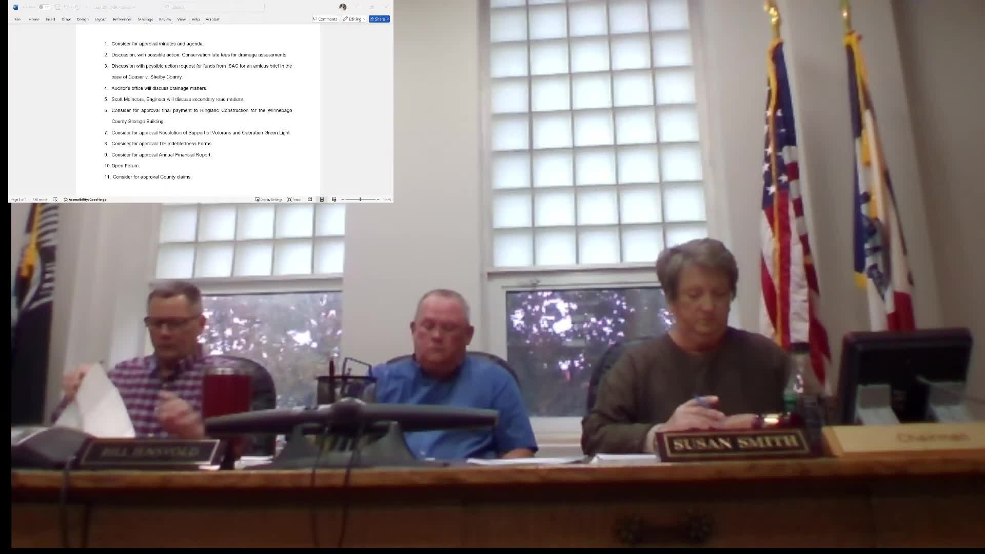 Winnebago County supervisors direct conservation department to pay drainage-assessment late fees