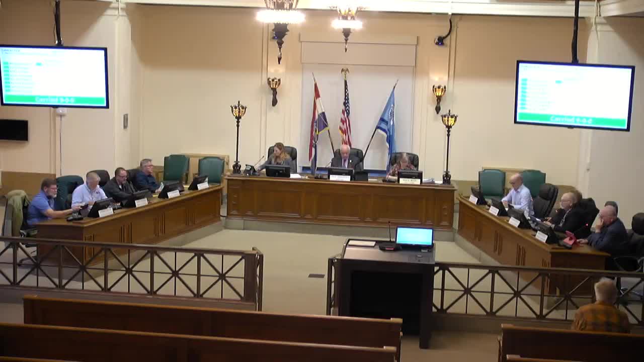 St. Joseph council approves agenda and consent agenda; withdraws one ARPA land purchase bill