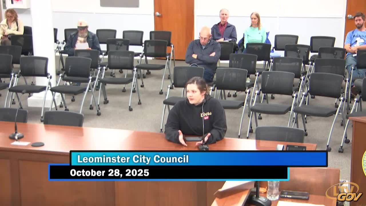 Leominster legal affairs committee continues hearing on MU‑2 zoning after public concern about density and traffic