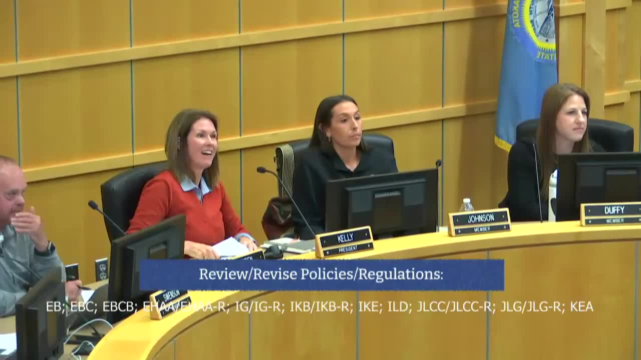 Board gives first reading to 11 revised policies, including curriculum, homework and student surveys