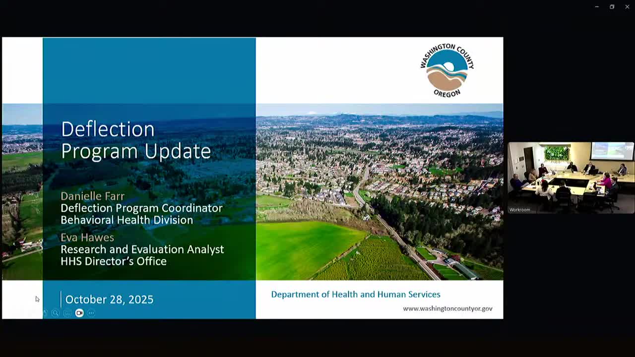 Washington County reports first-year results for deflection program; officials say 105 people served and 70% of referrals accessed services