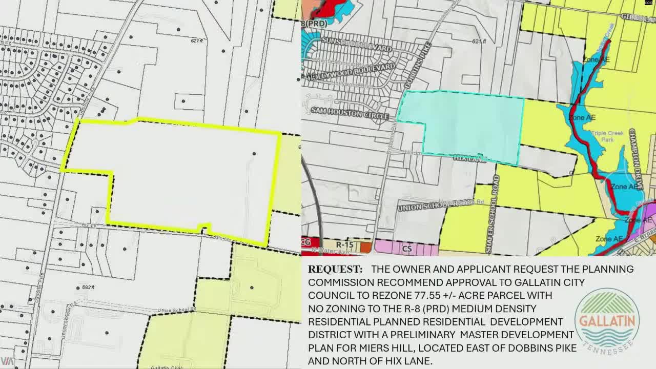 Planning panel backs Myers Hill rezoning and preliminary master plan; item heads to City Council