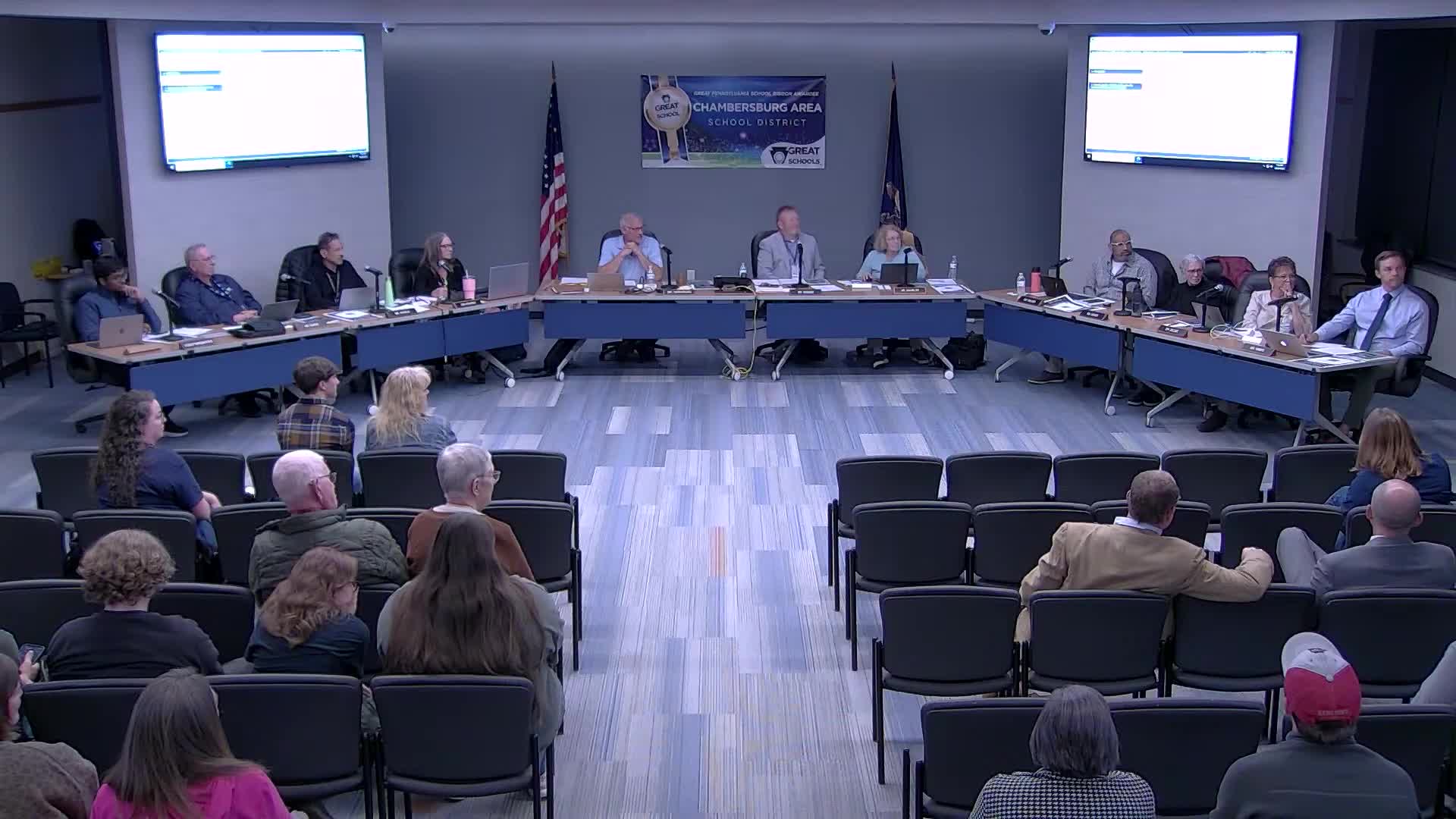 Chambersburg school board approves support‑staff contract as paraprofessionals, nurses urge no vote