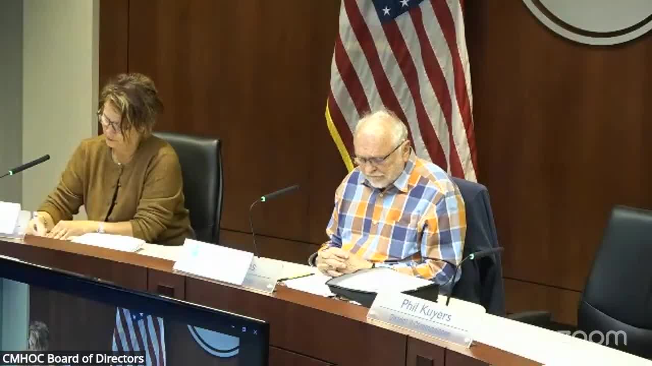 CMH board approves agenda, consent items and votes to enter closed session