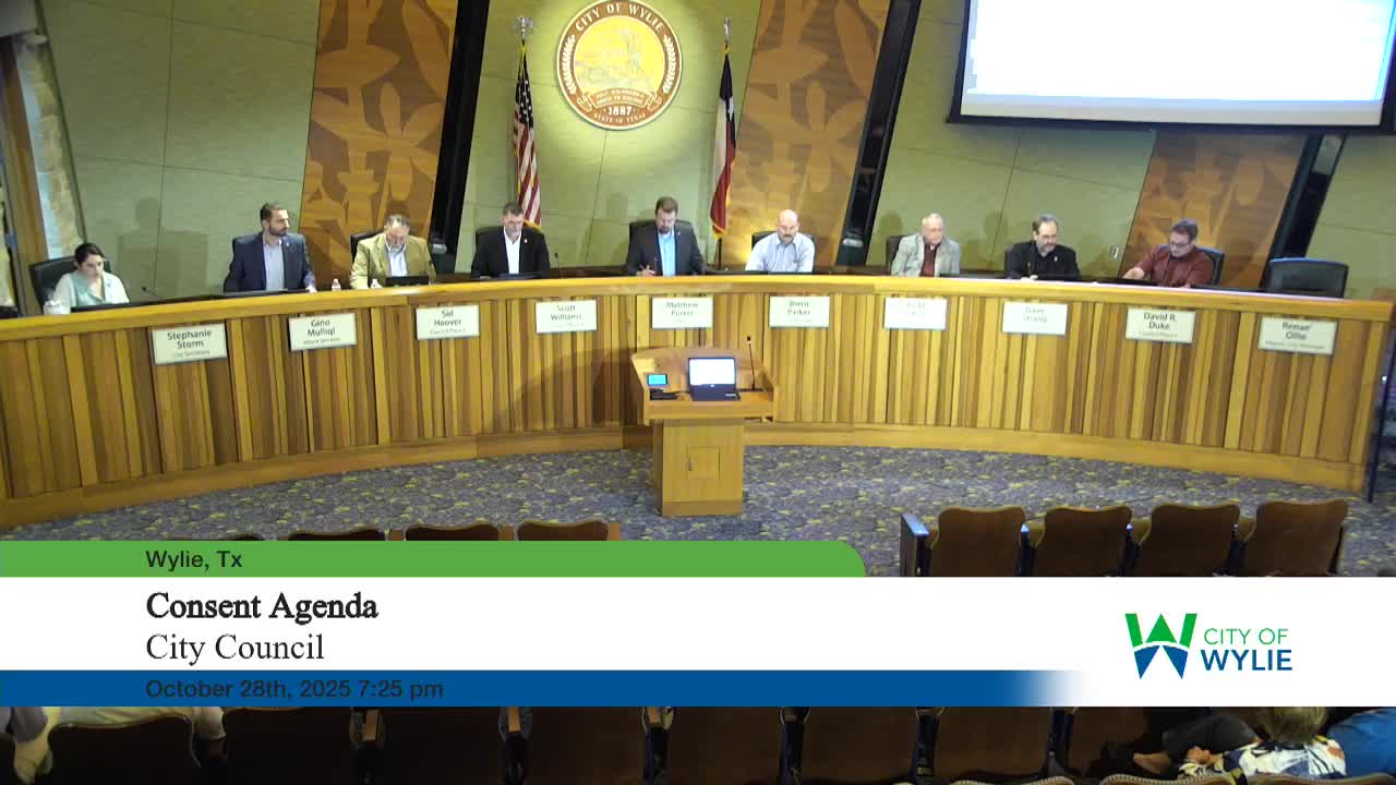 Wylie council approves zoning changes, debt reimbursement and equipment purchases; caps drive‑thrus for FM 544 development