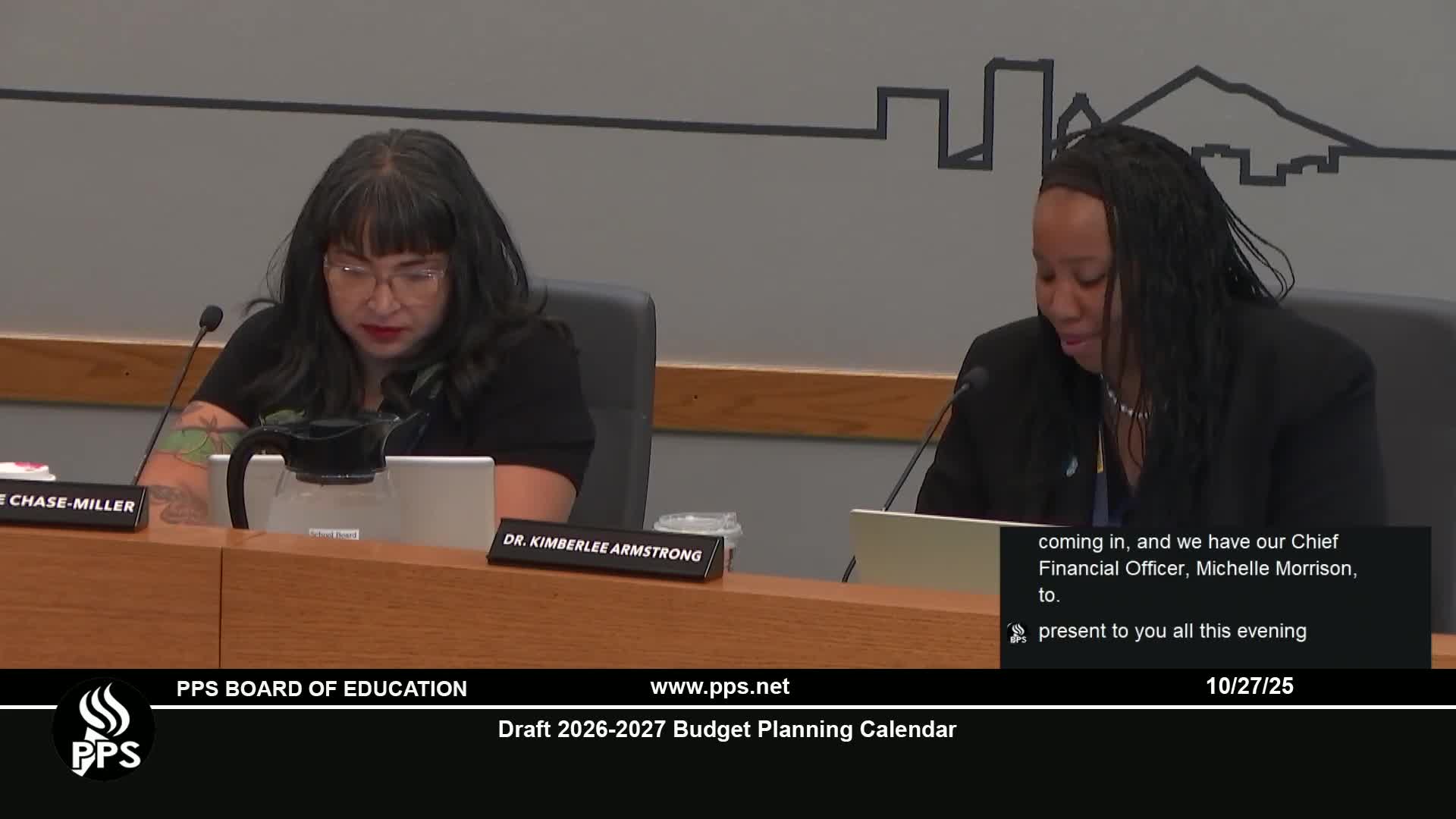 Portland schools delay budget adoption to let TSCC review; CFO warns of $50 million shortfall for 2026–27