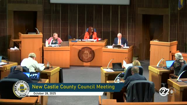 Votes at a glance: New Castle County Council actions Oct. 28, 2025