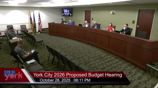 Public works projects, bridge replacement and 1601 Toroneta reimbursement flagged in York City draft budget