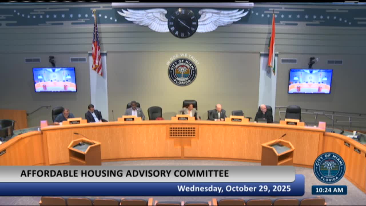 Miami advisory committee backs existing affordable-housing incentive strategies