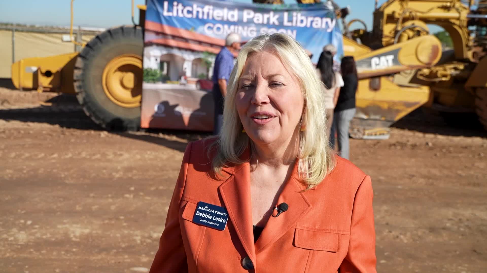 Groundbreaking marks start of new Litchfield Park Library; Maricopa County helped fund project