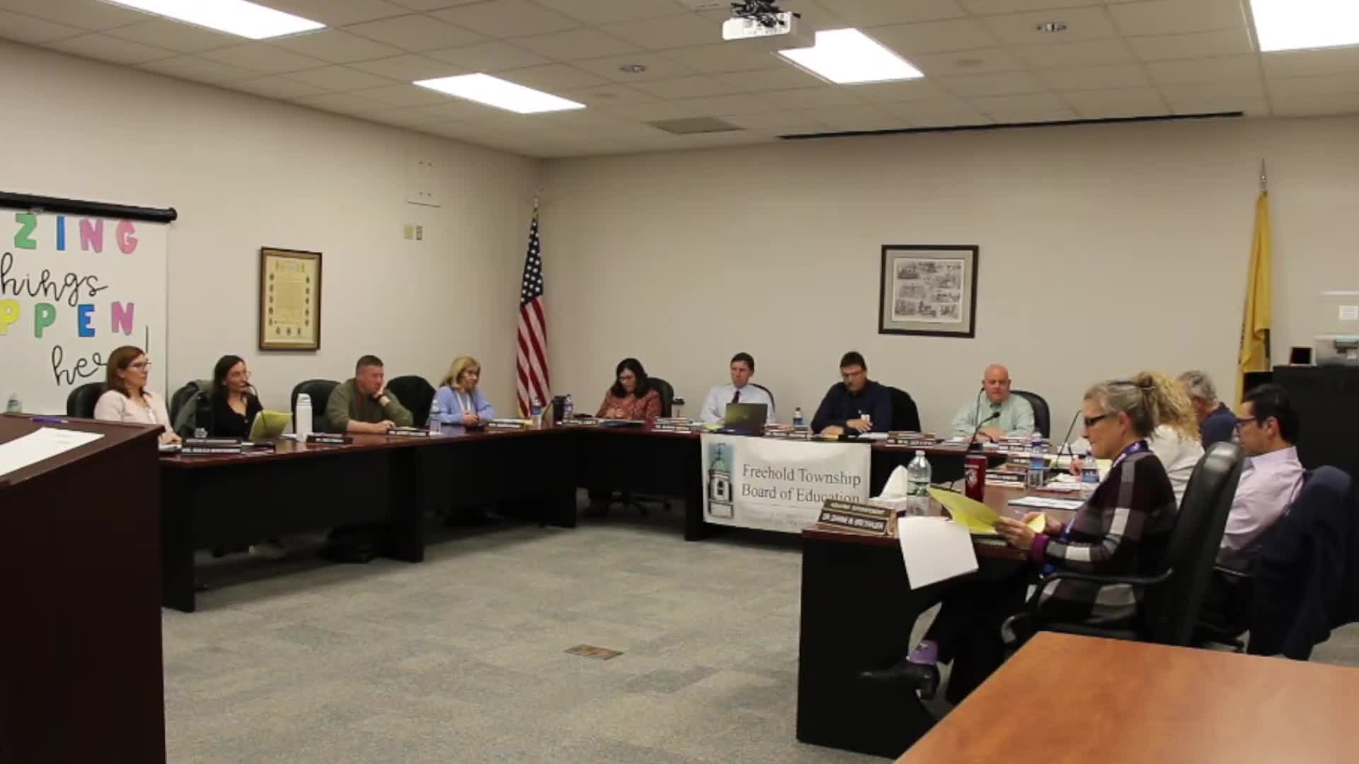 Board approves consent personnel, curriculum and finance items; affirms HIB findings