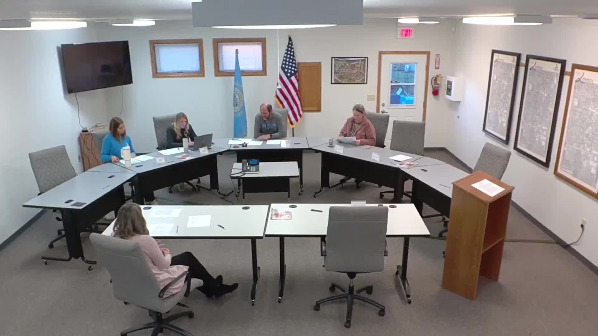 Parks staff reports winterization, survey response and tree‑grant application; dog‑park siting, trail ideas continue