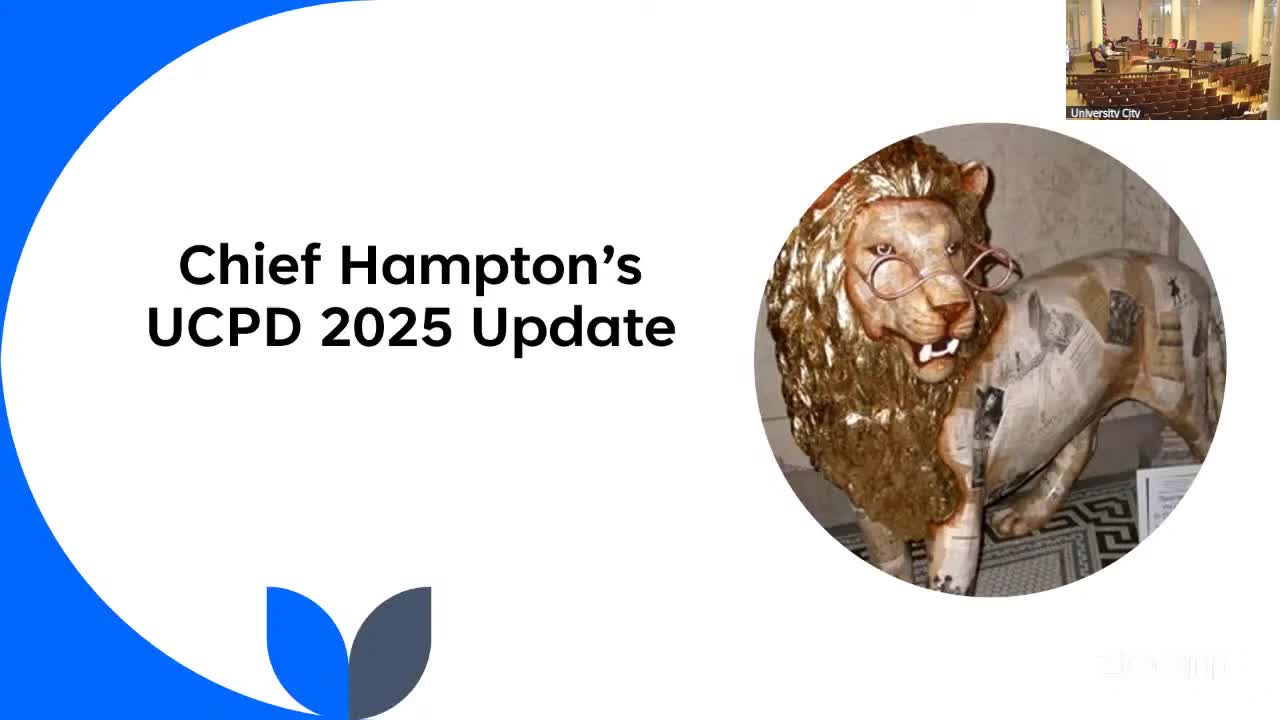 University City police report multi-year drop in major crimes, emphasize recruitment and technology