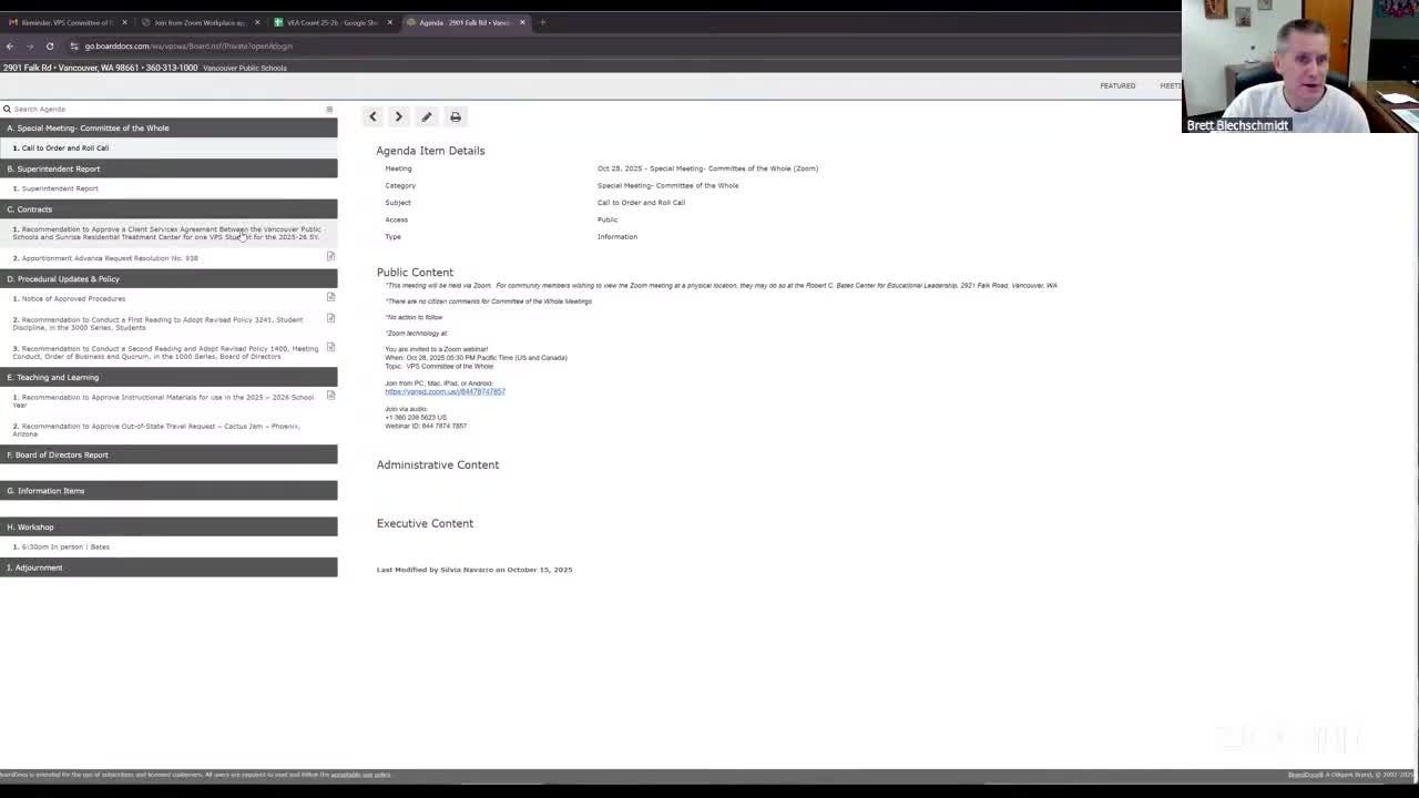 Committee reviews $270,000 renewal for out-of-state residential placement, discusses apportionment advance