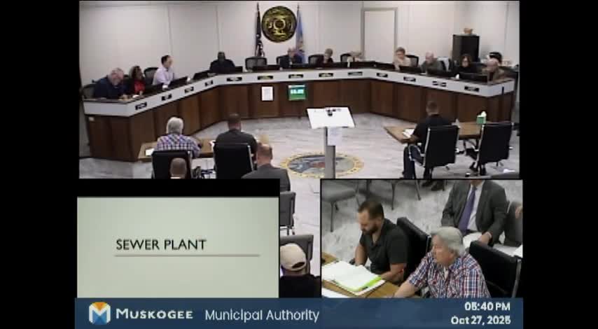 Muskogee council authorizes up to $37.17 million in additional financing after sewer-plant bids come in far above estimates