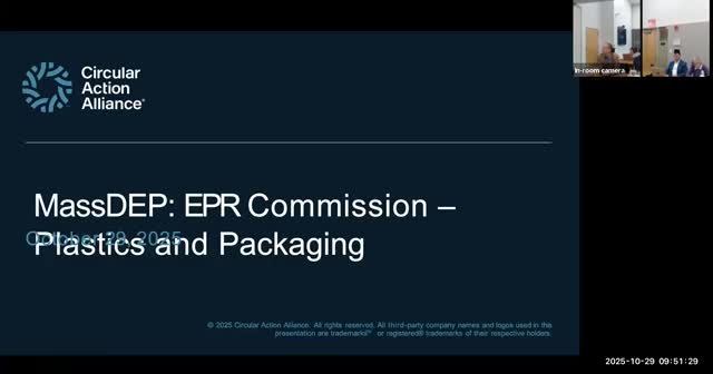 Commission pauses on packaging EPR; presenters urge harmonized implementation and commission recommends funded needs assessment