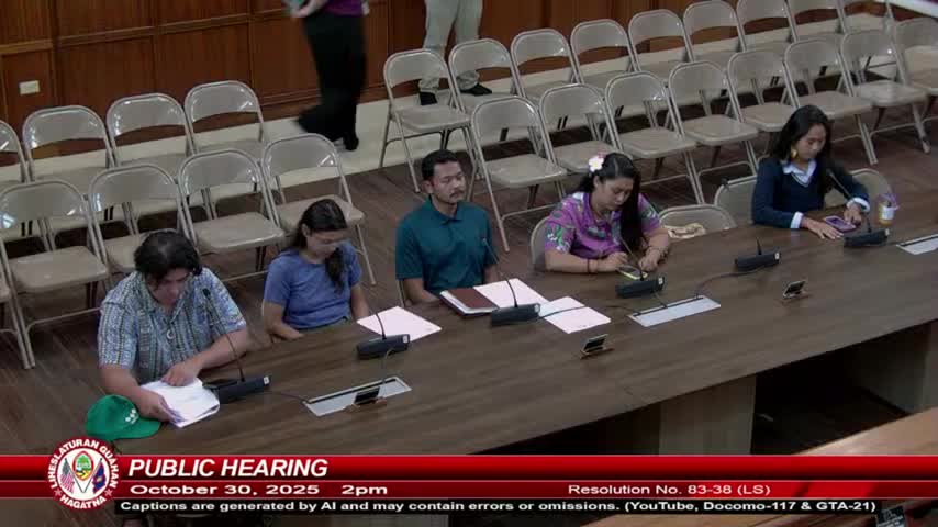 Guam hearing backs recognition of UN International Year of Cooperatives, advocates push for implementation measures