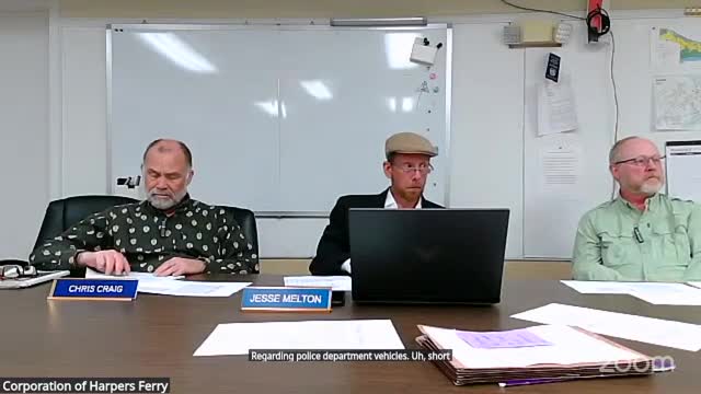 Harpers Ferry council weighs leasing, repairs for police fleet amid budget uncertainty