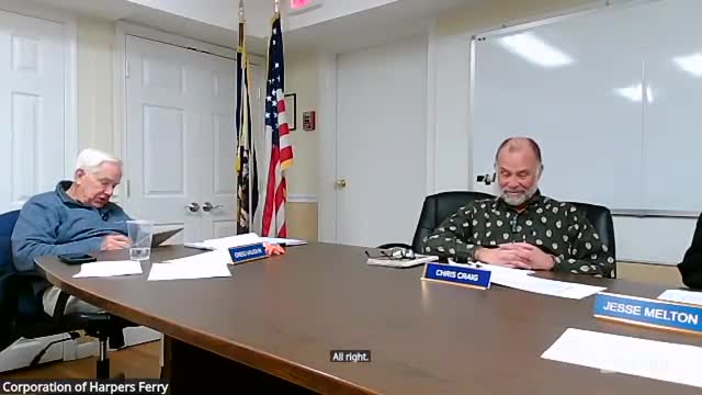 Harpers Ferry council approves 2025–26 snow-removal contract including sidewalk service