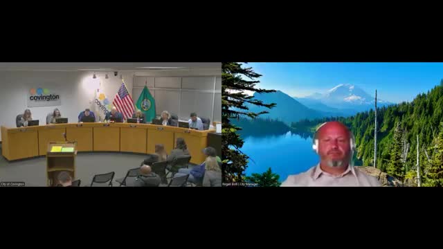 Covington council previews 2026 budget, asks staff to prepare property‑tax ordinance with 1% levy increase