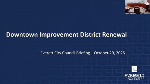 Council sets Nov. 19 public hearing to renew and modestly expand Downtown Everett Business Improvement District