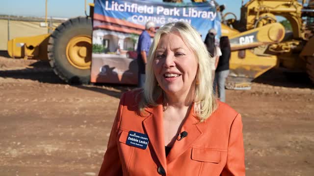 Groundbreaking marks start of new Litchfield Park Library in Maricopa County