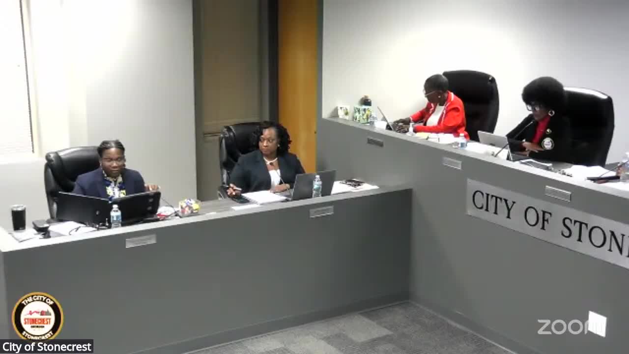Stonecrest manager presents $36.6 million FY2026 proposal; council opens public hearing