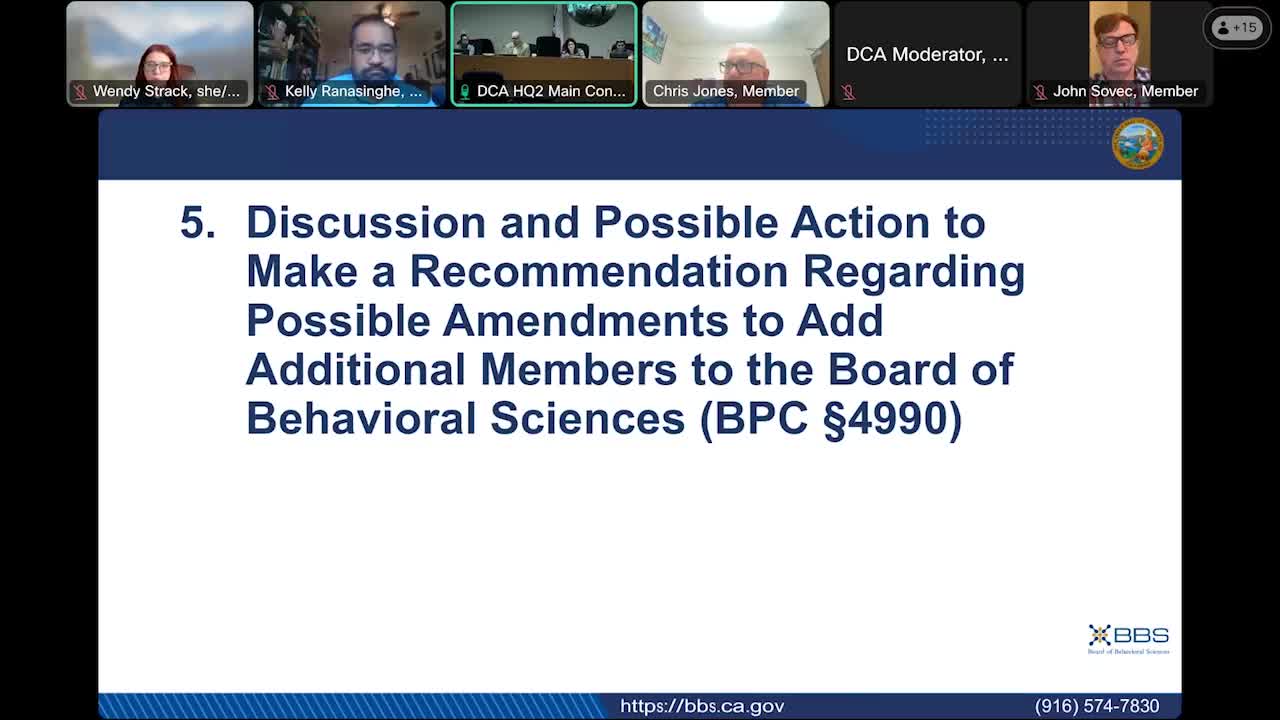 Committee directs staff to pursue technical statutory fixes on video supervision and abuse‑training requirements