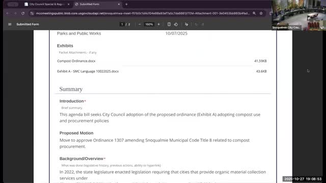 Council adopts compost use and procurement ordinance to formalize local sourcing