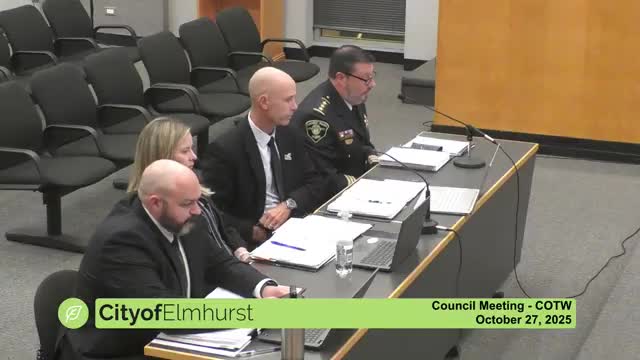 Elmhurst police present $48.75 million station plan, cite FOIA surge and grants in 2026 budget