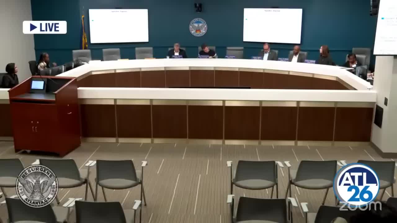 Atlanta City Council approves, holds and refers multiple zoning items; several votes recorded 6-0