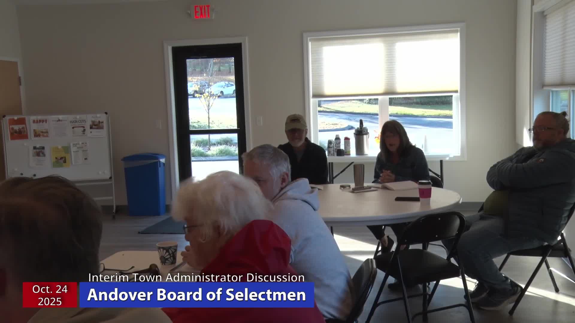 Andover schedules candidate interviews to fill town administrator gap after Eric's announced departure