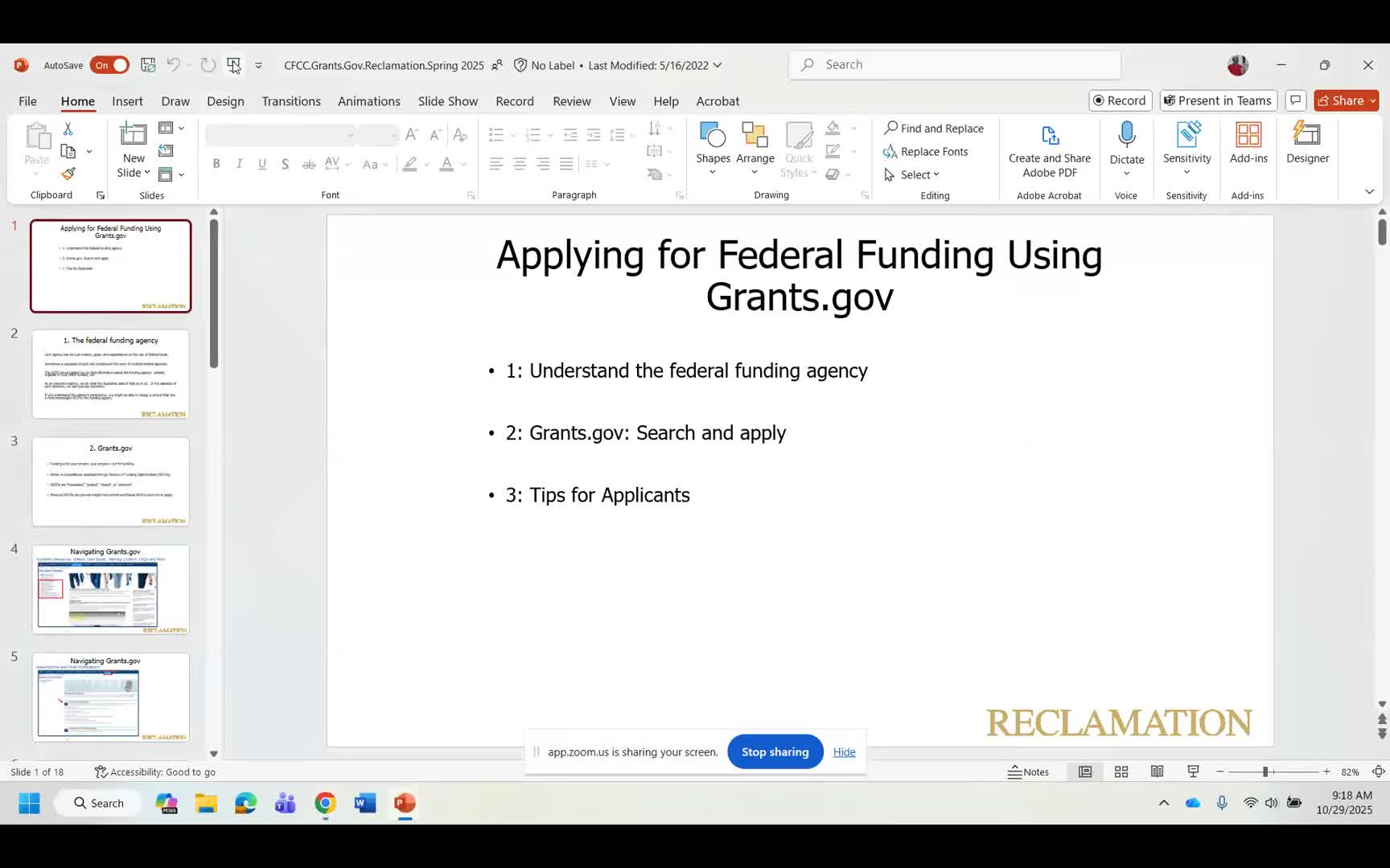 Federal grants and Reclamation funding: how to find opportunities and what Reclamation typically requires