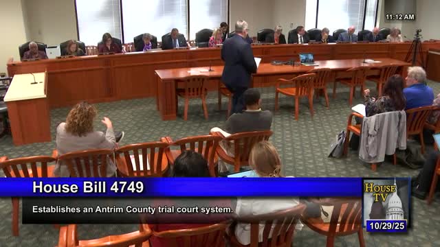 Committee hears testimony and advances bill aimed at improving local court access in Antrim County