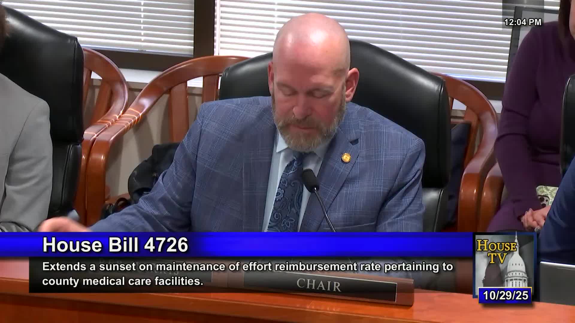 House Insurance Committee unanimously reports House Bill 4726 to the full House