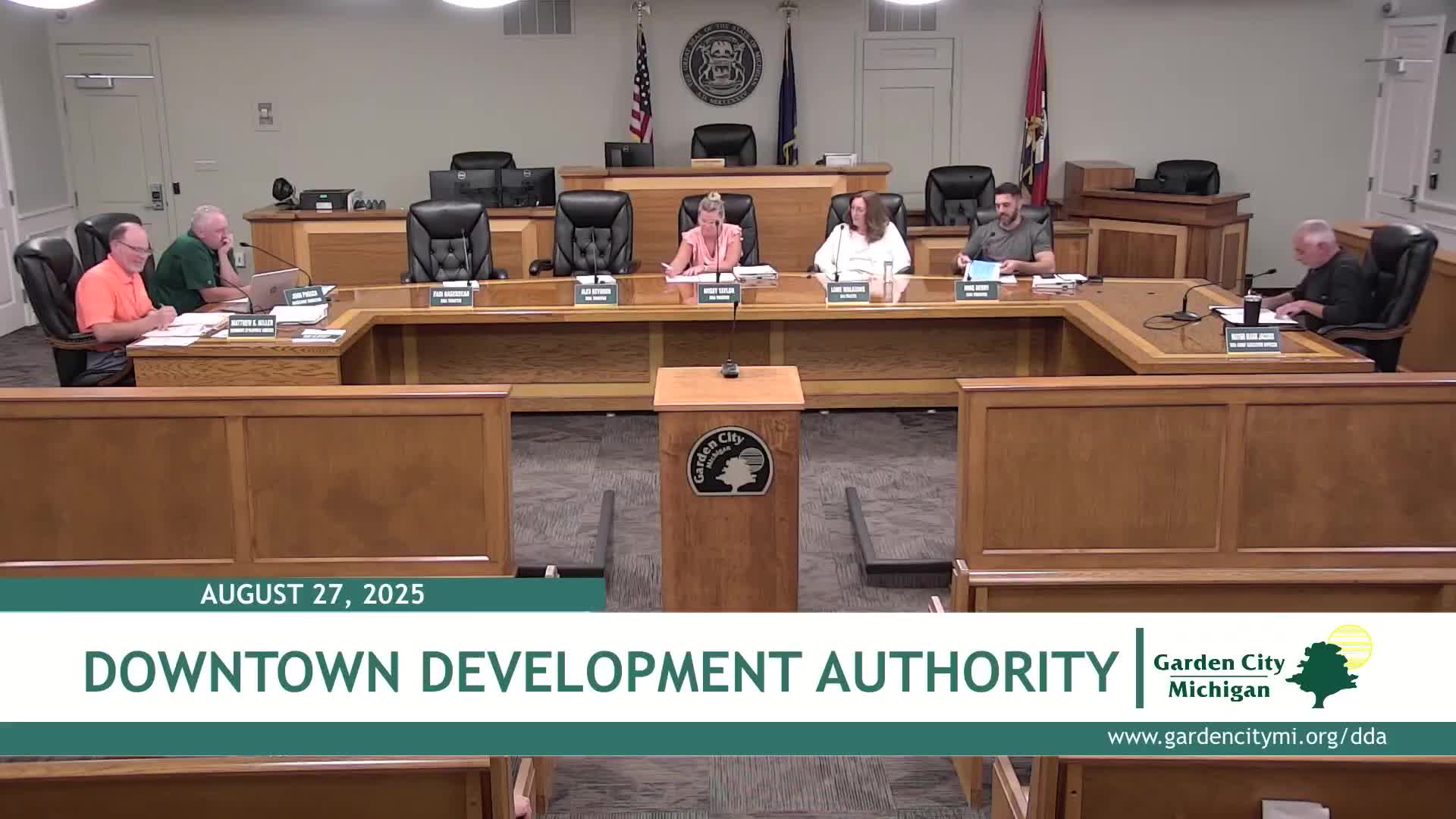 Garden City DDA approves parking‑lot and alley contracts, authorizes liquor license application for Chili Cook‑Off