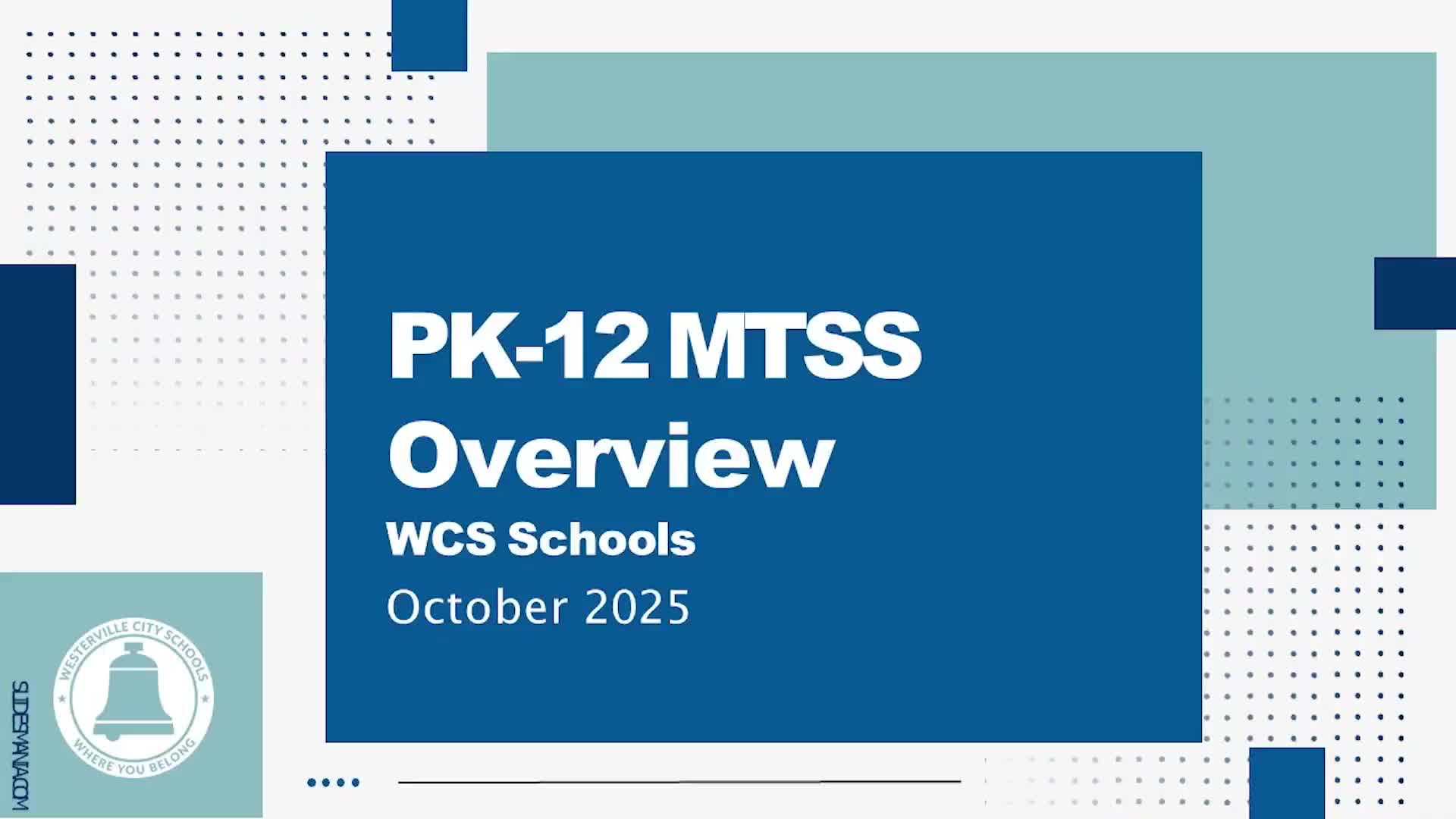 Westerville lays out MTSS rollout: coaches, leadership teams and classroom-level supports