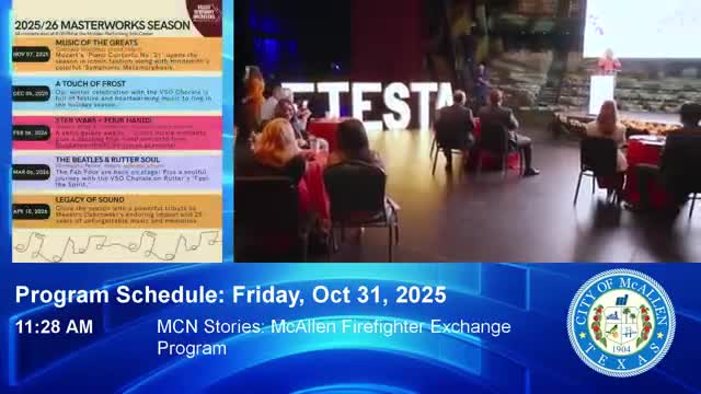 McAllen leaders celebrate arts month after state funding boosts; Symphony in the Park, Broadway series named