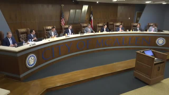 McAllen commissioners approve 2025 tax roll; staff presents taxable-value recap