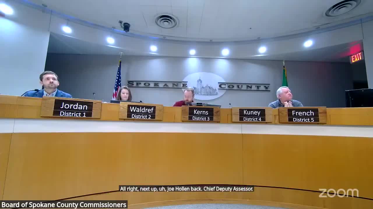 Assessor briefs commissioners on PFAS/PFOS study, appeals and public outreach