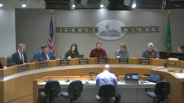 Spokane County approves consent-agenda items 3A–3N