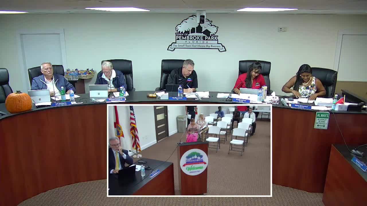 Pembroke Park staff push to raise manager's purchasing threshold to $25,000; ordinance to be amended